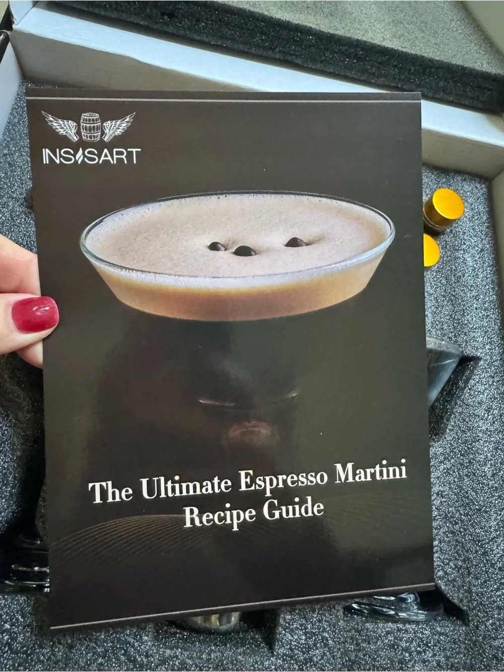 Espresso Martini Kit - INSISART BAR cocktail TOOLS complete GIFT set NIB